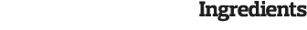 Ingredients