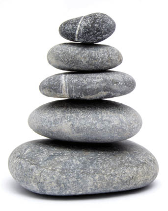 Balancing Stones Balanced Pebbles  Zen on White  Background