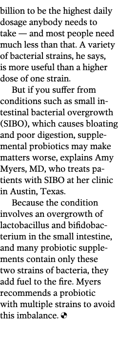 billion to be the highest daily dosage anybody needs to take — and most people need much less than that  A variety of   