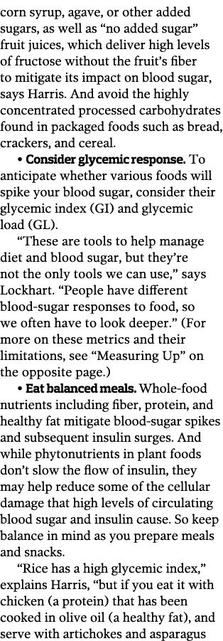 corn syrup  agave  or other added sugars  as well as  no added sugar  fruit juices  which deliver high levels of fruc   