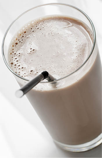 Tall glass of chocolate milk  could work as a chocolate energy drink  diet drink  protein drink  meal replacement  etc 
