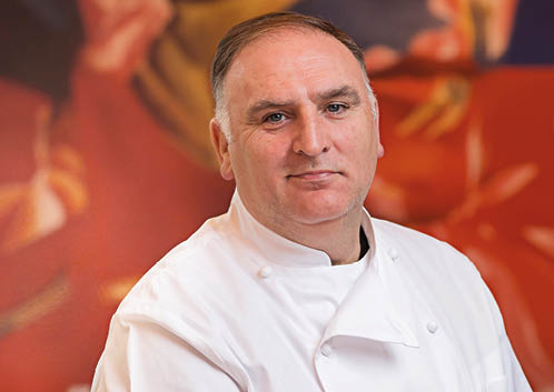 CHef Jose Andres at his restaurant, China Chilcano, in Washington, DC