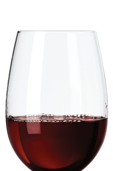 Glass of red wine isolated on white background