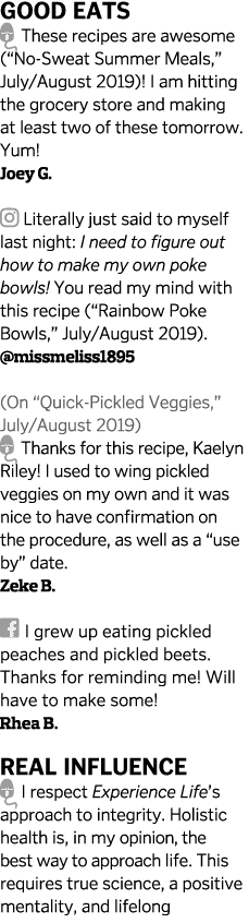 Good Eats  These recipes are awesome   No-Sweat Summer Meals   July August 2019   I am hitting the grocery store and    