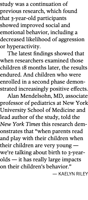 study was a continuation of previous research  which found that 3-year-old participants showed improved social and em   