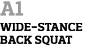 A1 Wide-Stance Back Squat 