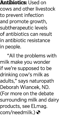 Antibiotics  Used on cows and other livestock to prevent infection and promote growth  subtherapeutic levels of antib   