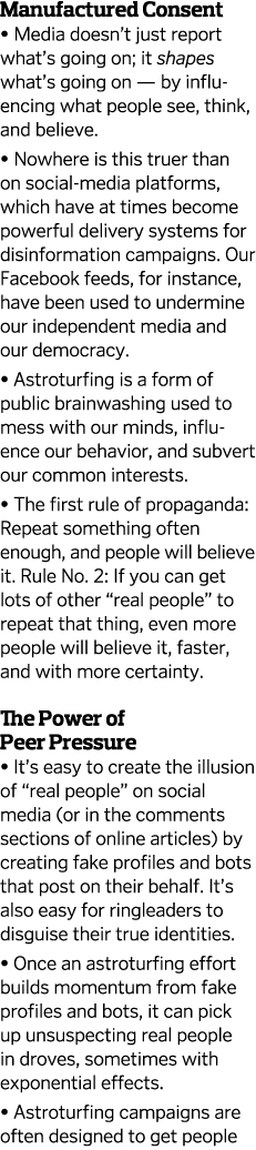 Manufactured Consent   Media doesn t just report what s going on  it shapes what s going on — by influencing what peo   