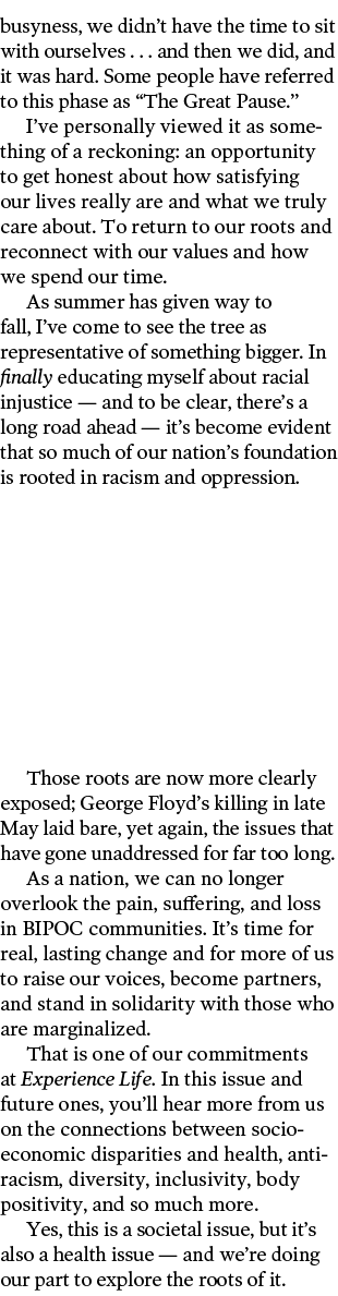 busyness, we didn t have the time to sit with ourselves       and then we did, and it was hard  Some people have refe   