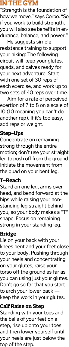 IN THE GYM  Strength is the foundation of how we move,  says Corbo   So if you work to build strength, you will also    