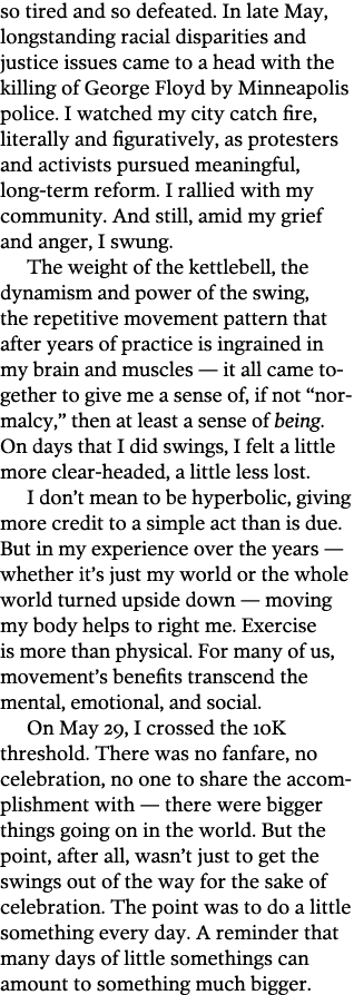 so tired and so defeated  In late May, longstanding racial disparities and justice issues came to a head with the kil   