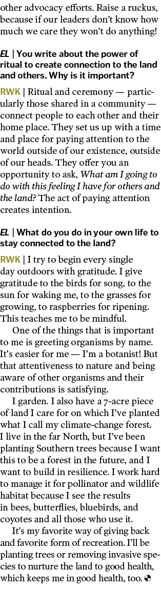 other advocacy efforts  Raise a ruckus, because if our leaders don t know how much we care they won t do anything  EL   