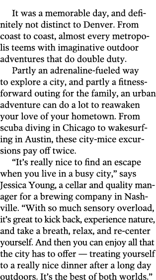 It was a memorable day, and definitely not distinct to Denver  From coast to coast, almost every metropolis teems wit   