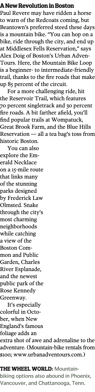 A New Revolution in Boston Paul Revere may have ridden a horse to warn of the Redcoats coming, but Beantown s preferr   