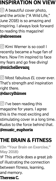 Inspiration on View  A beautiful cover photo  and the article   A Wild Life   June 2018  is so amazing and inspiring    