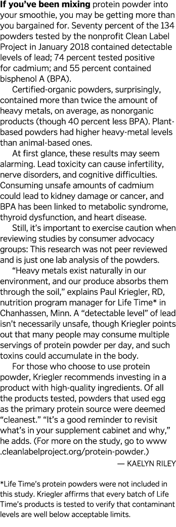 If you ve been mixing protein powder into your smoothie  you may be getting more than you bargained for  Seventy perc   