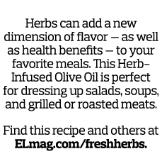 Herbs can add a new dimension of flavor — as well as health benefits — to your favorite meals  This Herb-Infused Oliv   