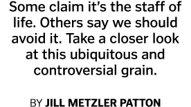 Some claim it s the staff of life  Others say we should avoid it  Take a closer look at this ubiquitous and controver   