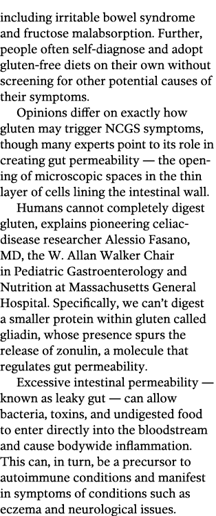 including irritable bowel syndrome and fructose malabsorption  Further  people often self-diagnose and adopt gluten-f   
