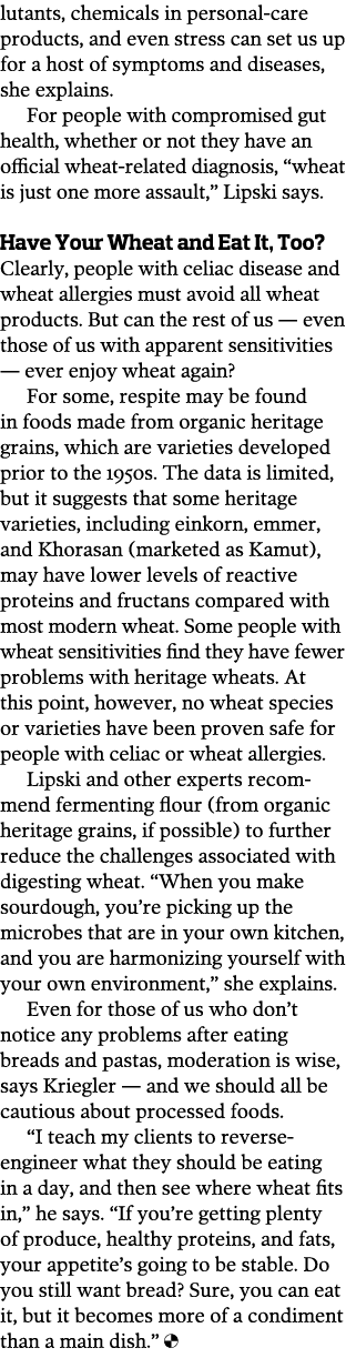lutants  chemicals in personal-care products  and even stress can set us up for a host of symptoms and diseases  she    
