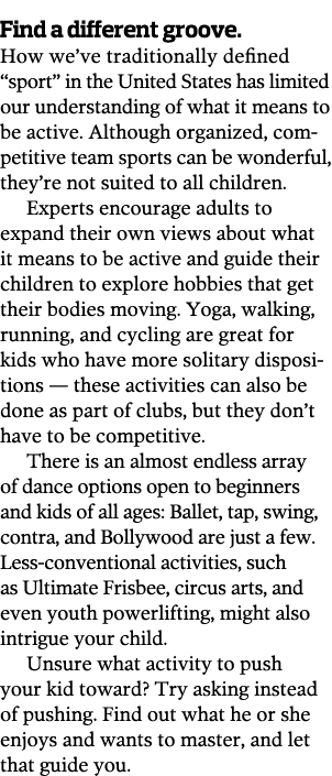 Find a different groove  How we ve traditionally defined  sport  in the United States has  limited our understanding    