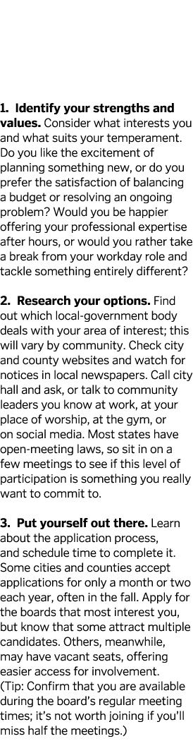 5 Keys to Successful Civic Engagement 1  Identify your strengths and values  Consider what interests you and what sui   