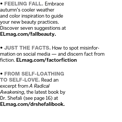   Feeling fall  Embrace autumn s cooler weather and color inspiration to guide your new beauty practices  Discover se   