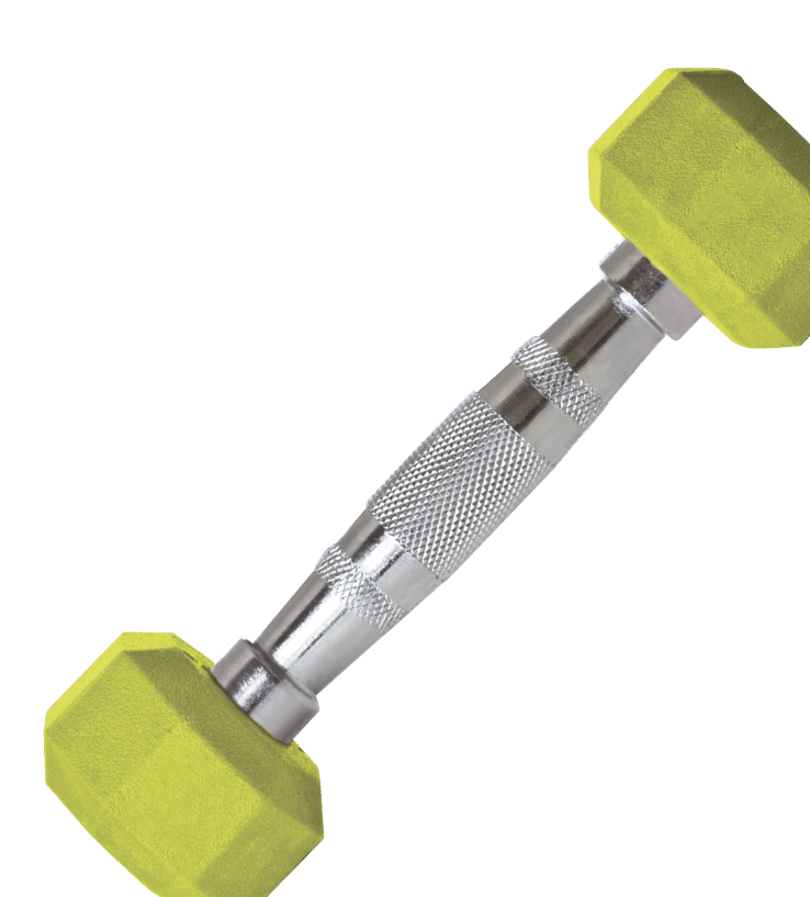 Two pounds silver and pink dumbbell Weight isolated on white with clipping path