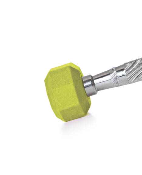 Two pounds silver and pink dumbbell Weight isolated on white with clipping path