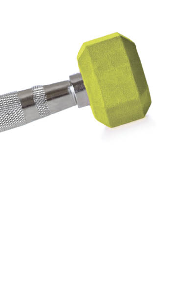 Two pounds silver and pink dumbbell Weight isolated on white with clipping path