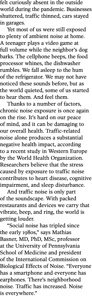 felt curiously absent in the outside world during the pandemic  Businesses shuttered, traffic thinned, cars stayed in   